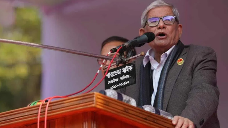 একটি দল পাকিস্তানপন্থি হয়ে এখন বাংলাদেশ গড়তে চায় : মির্জা ফখরুল