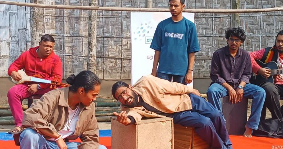 পঞ্চগড়ে ধানের শীষের প্রচারনায় পথনাটক