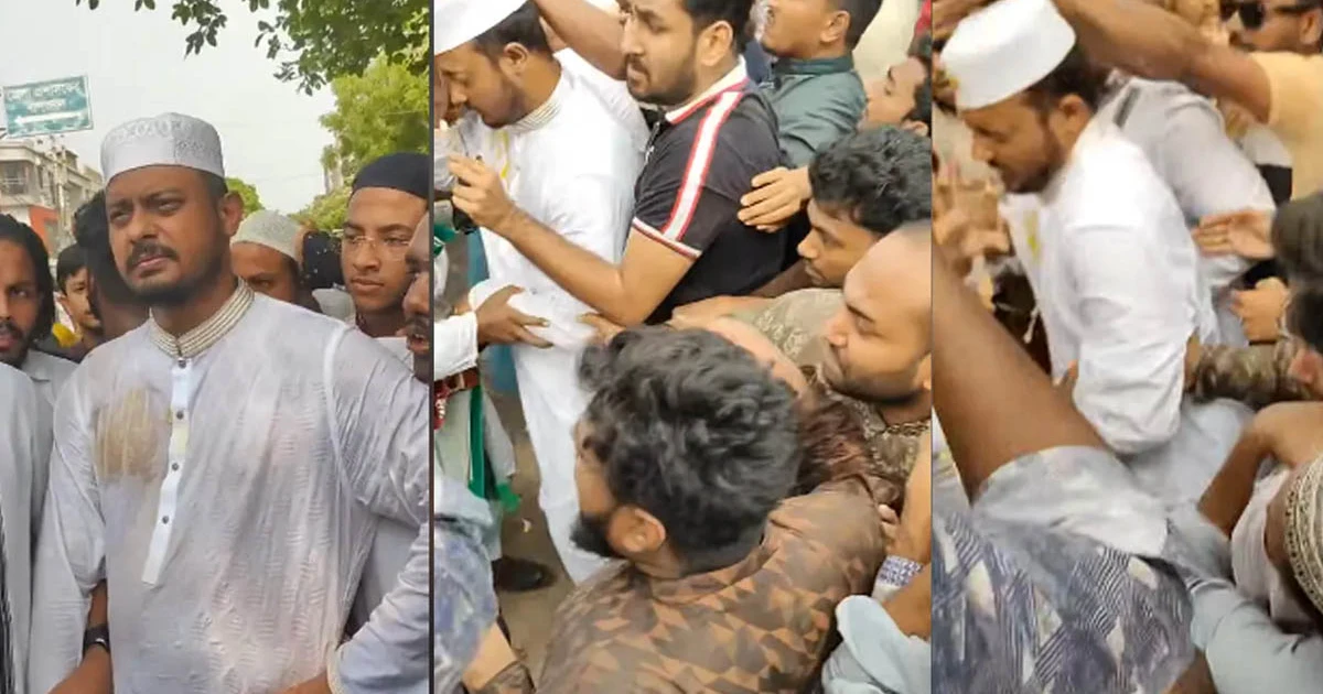 নাসীরুদ্দীন পাটওয়ারীর ওপর হামলা, ডিম নিক্ষেপ