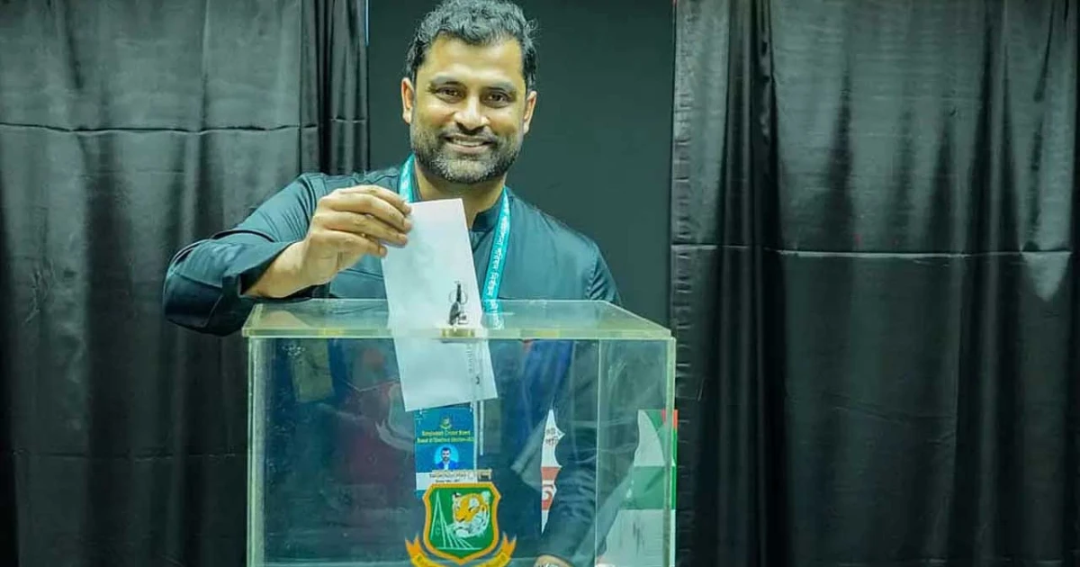 বিনা প্রতিদ্বন্দ্বিতায় সর্বোচ্চ ভোট পেয়ে বিসিবির নতুন সভাপতি হলেন তামিম